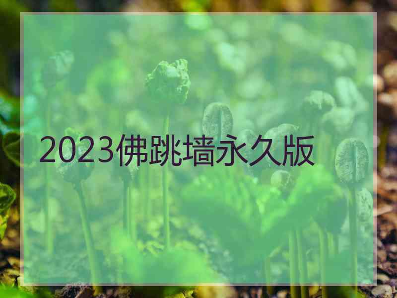 2023佛跳墙永久版