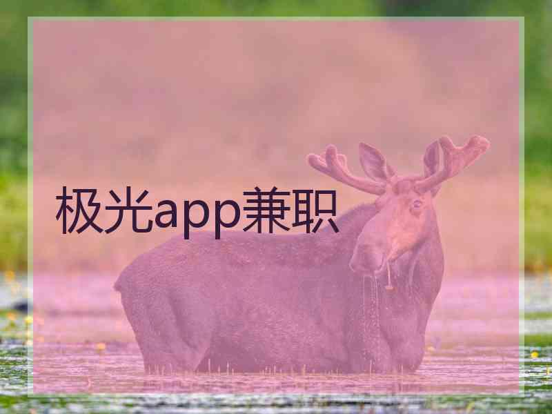 极光app兼职