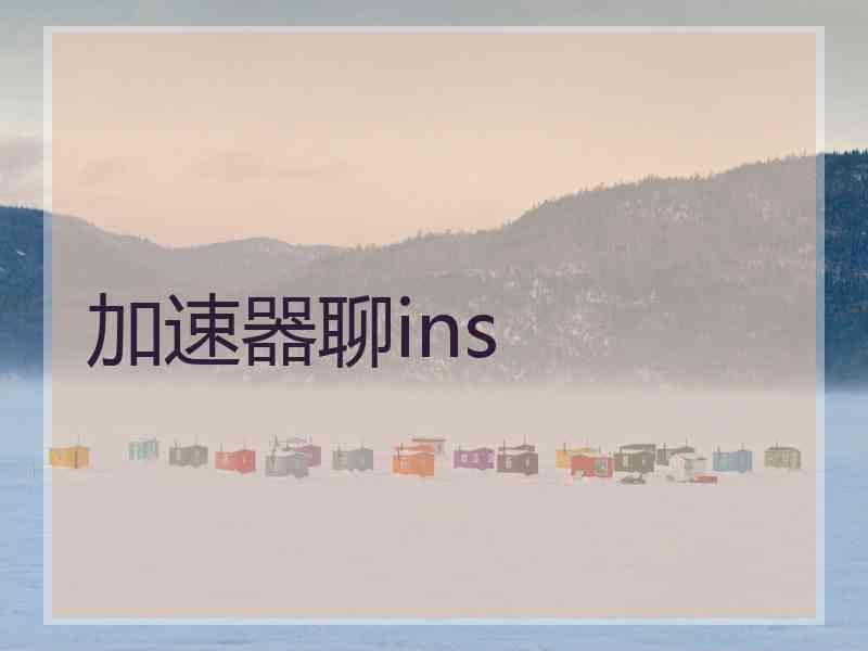 加速器聊ins