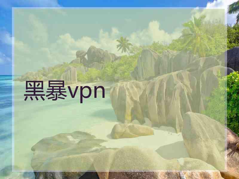 黑暴vpn