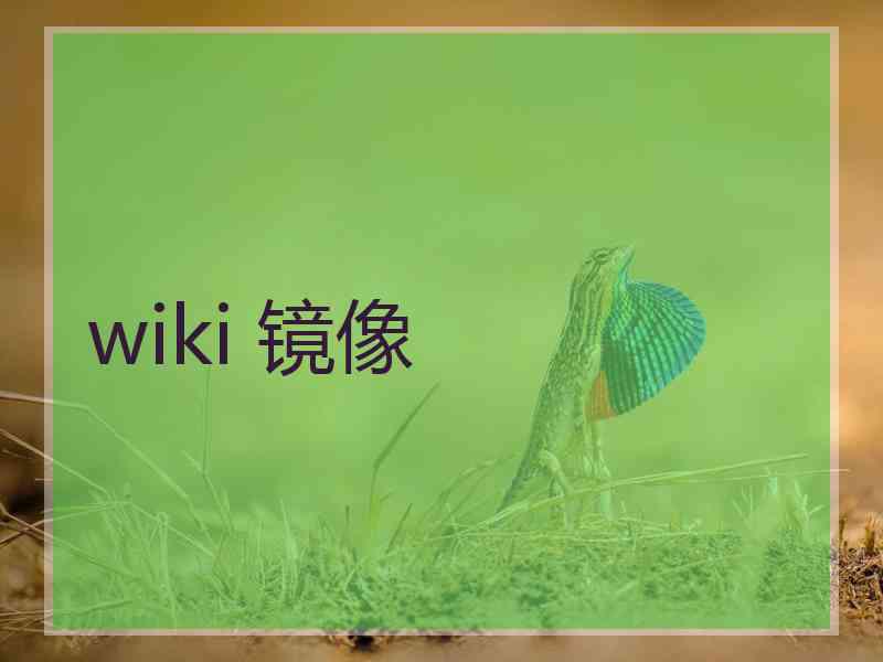 wiki 镜像