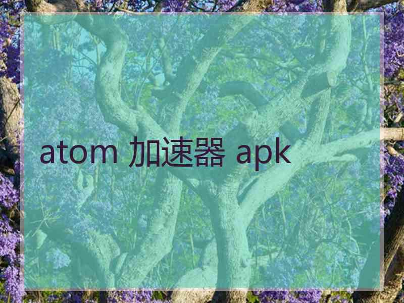 atom 加速器 apk