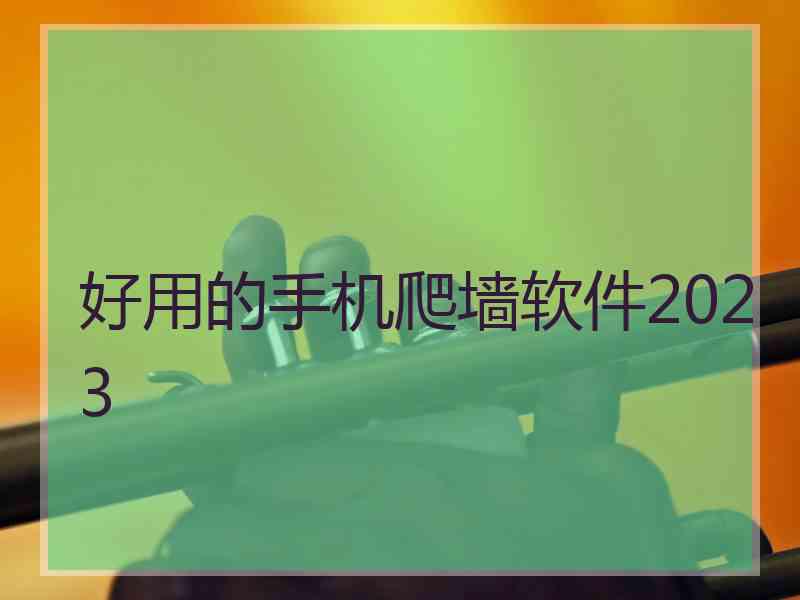 好用的手机爬墙软件2023