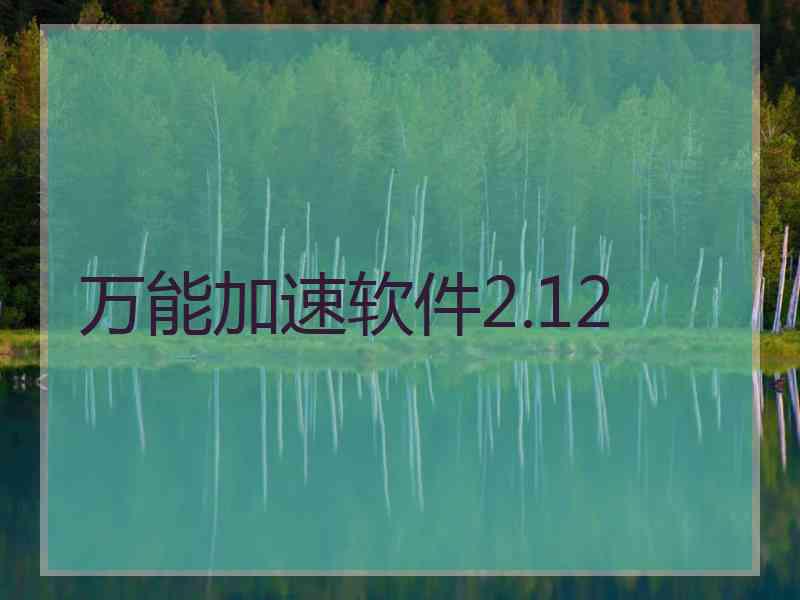 万能加速软件2.12