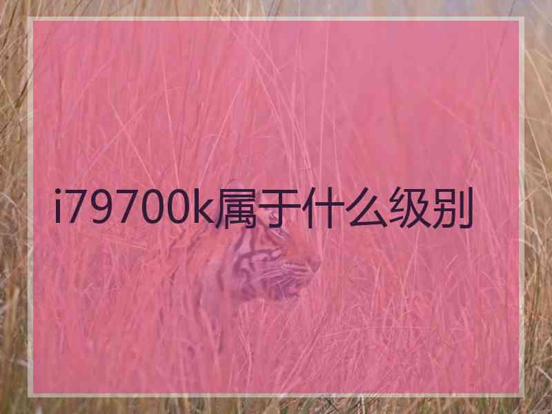 i79700k属于什么级别