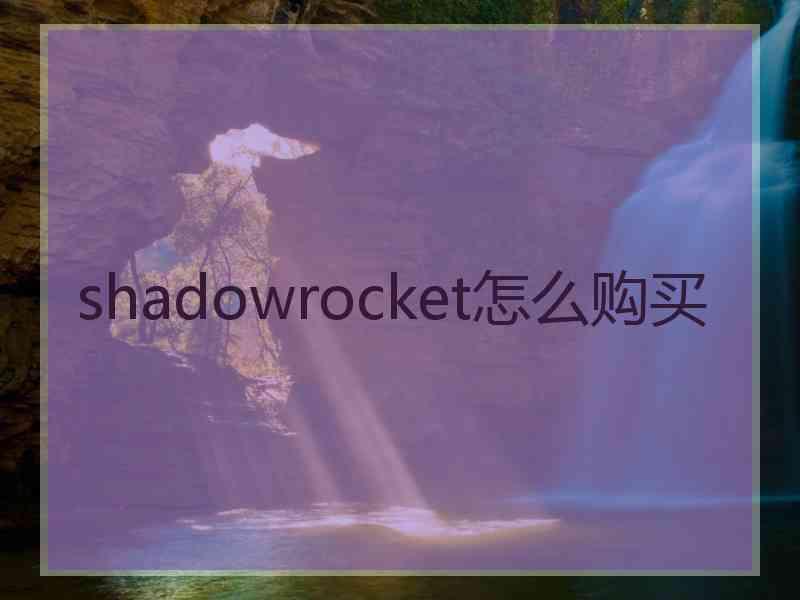 shadowrocket怎么购买