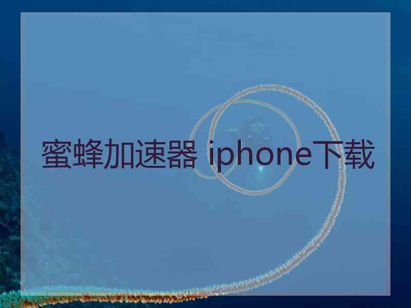 蜜蜂加速器 iphone下载