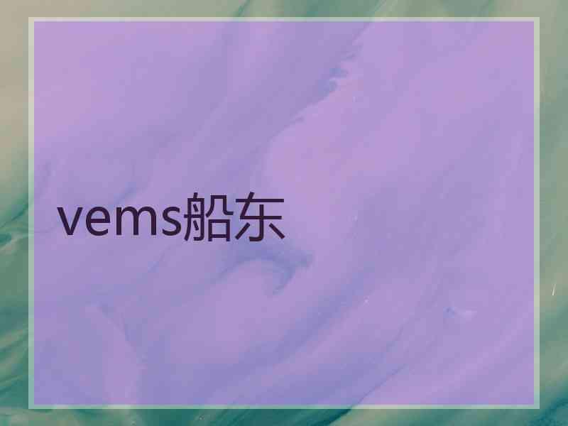 vems船东