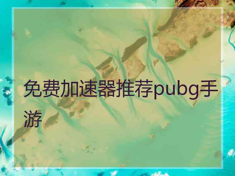 免费加速器推荐pubg手游