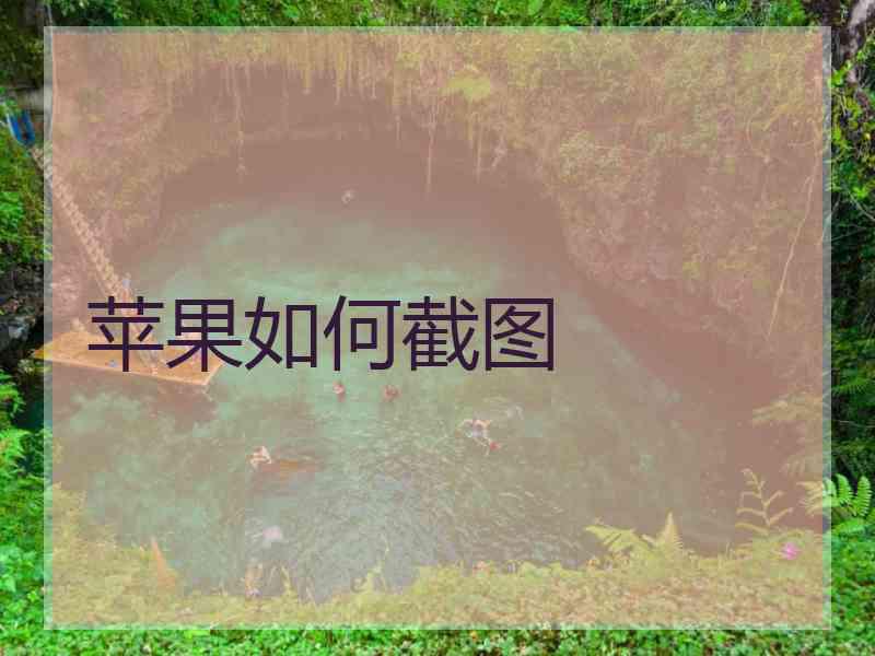 苹果如何截图