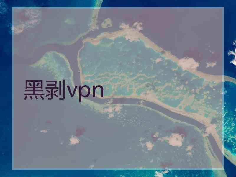 黑剥vpn