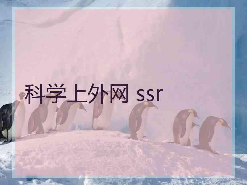 科学上外网 ssr