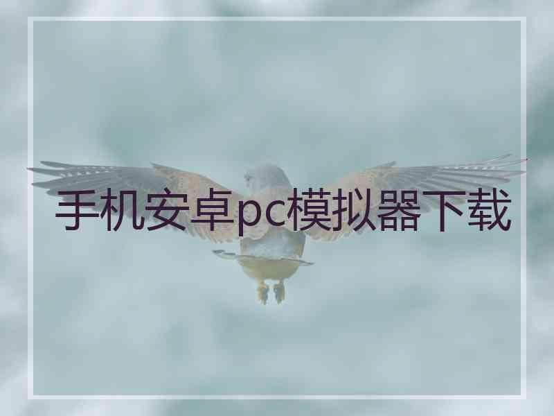 手机安卓pc模拟器下载