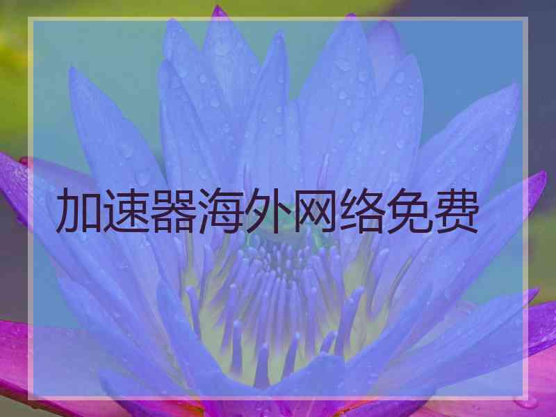 加速器海外网络免费