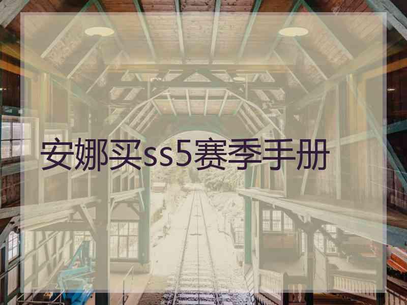 安娜买ss5赛季手册