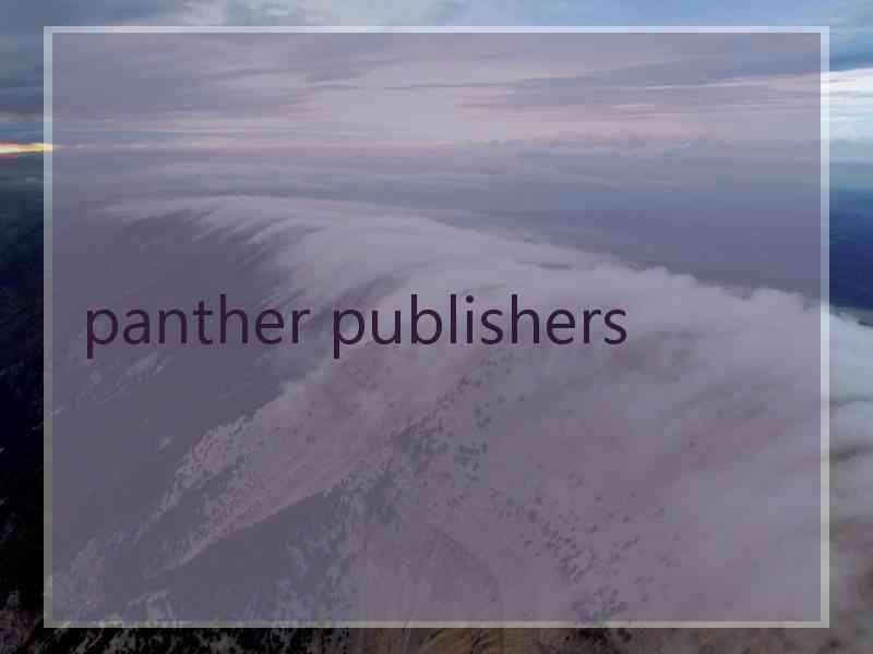 panther publishers