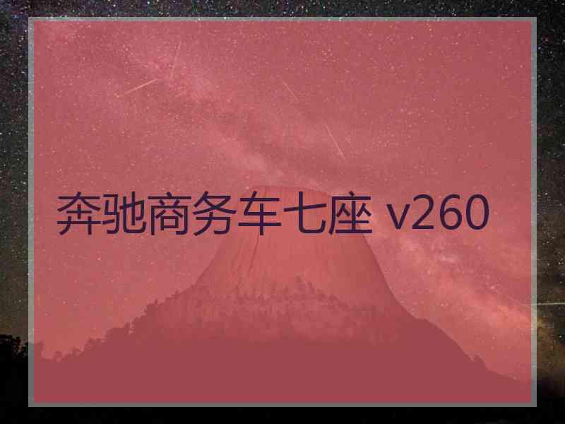 奔驰商务车七座 v260