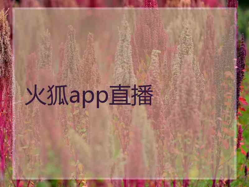 火狐app直播