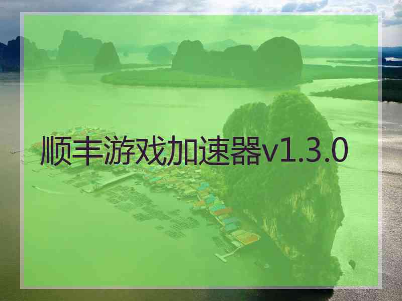 顺丰游戏加速器v1.3.0