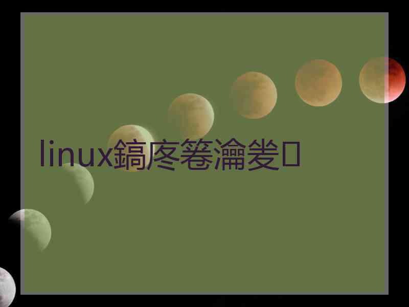 linux鎬庝箞瀹夎