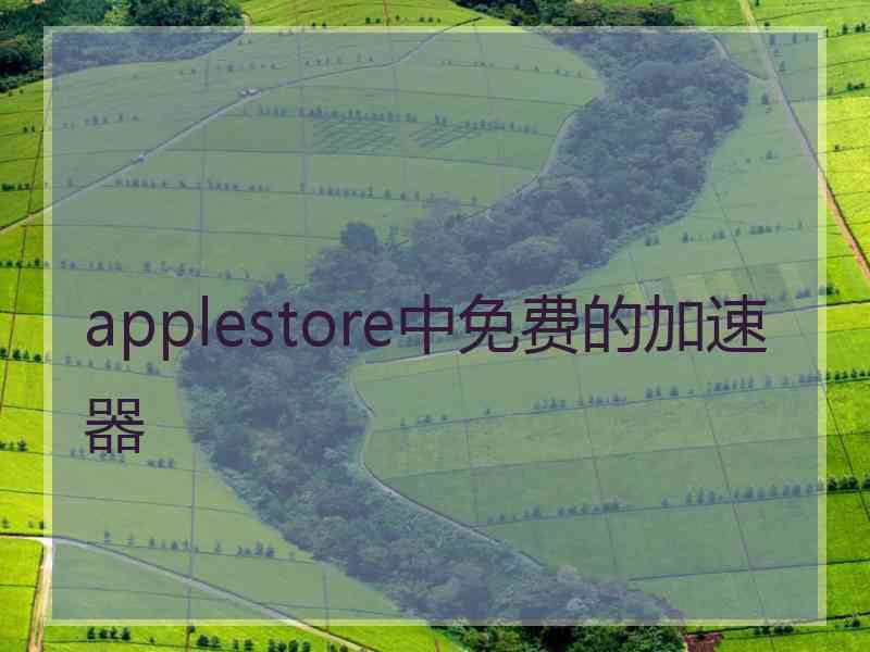 applestore中免费的加速器