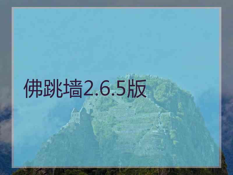 佛跳墙2.6.5版