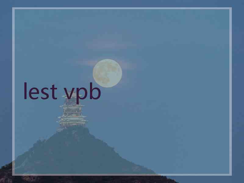 lest vpb