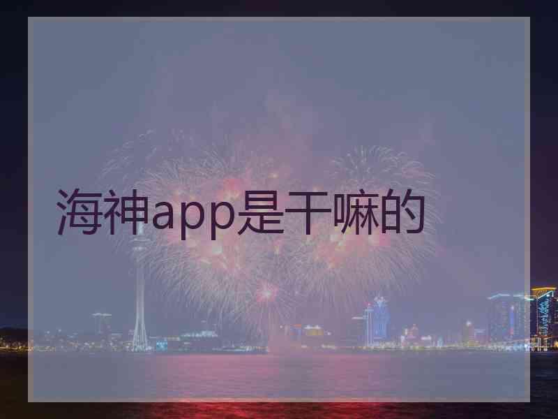 海神app是干嘛的