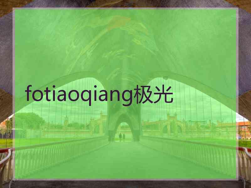 fotiaoqiang极光