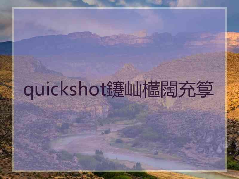 quickshot鑳屾櫙闊充箰