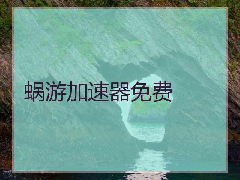 蜗游加速器免费