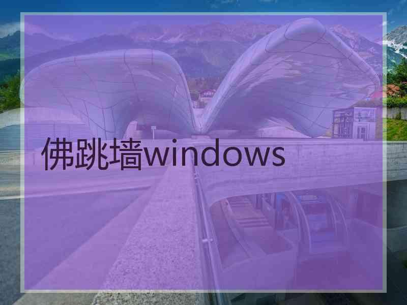 佛跳墙windows