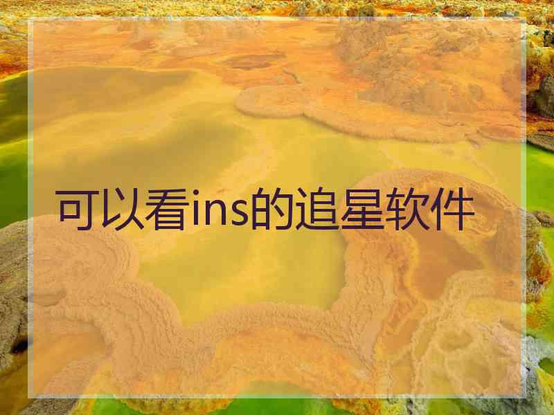 可以看ins的追星软件