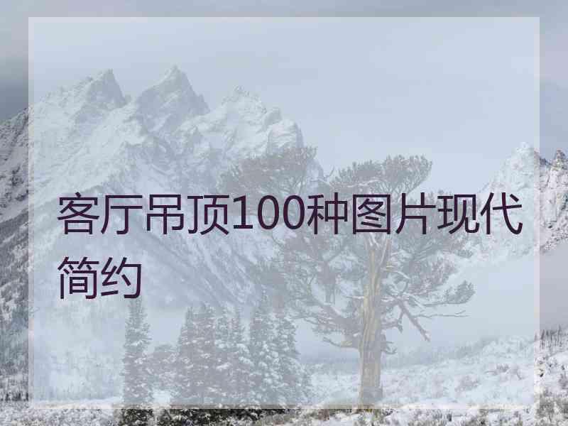 客厅吊顶100种图片现代简约