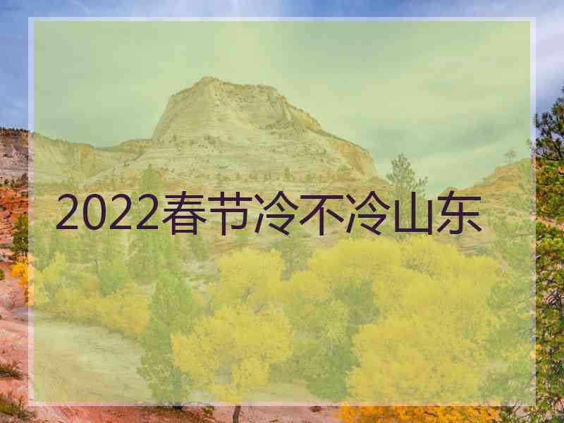 2022春节冷不冷山东