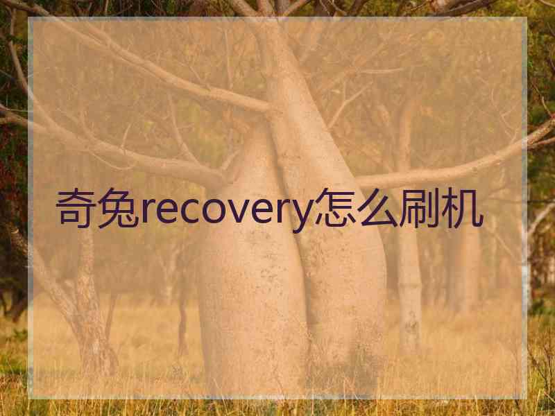 奇兔recovery怎么刷机