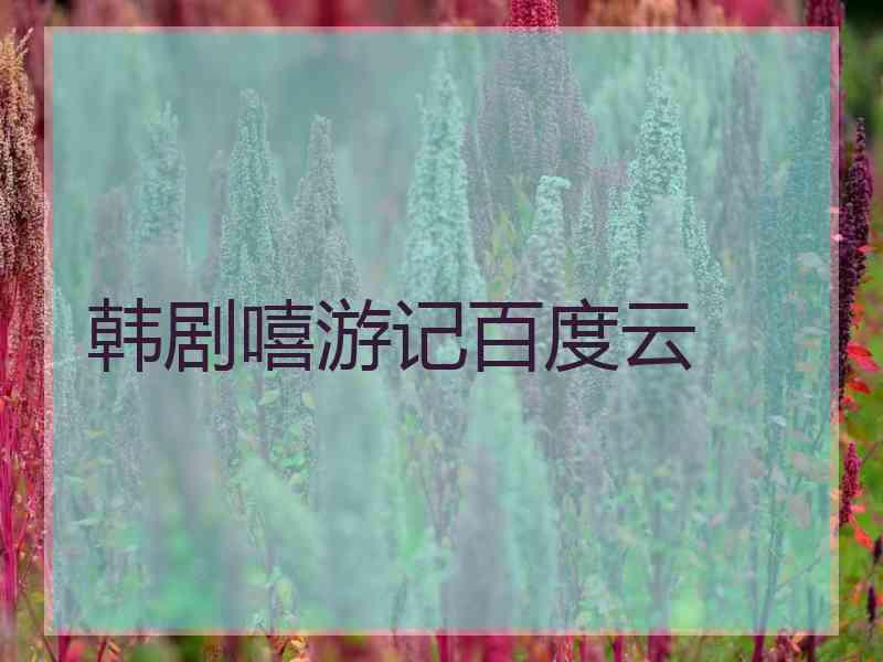 韩剧嘻游记百度云