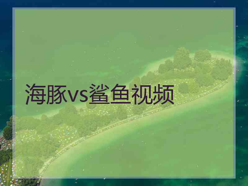 海豚vs鲨鱼视频