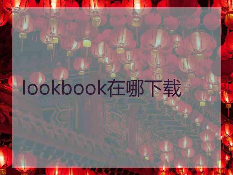 lookbook在哪下载