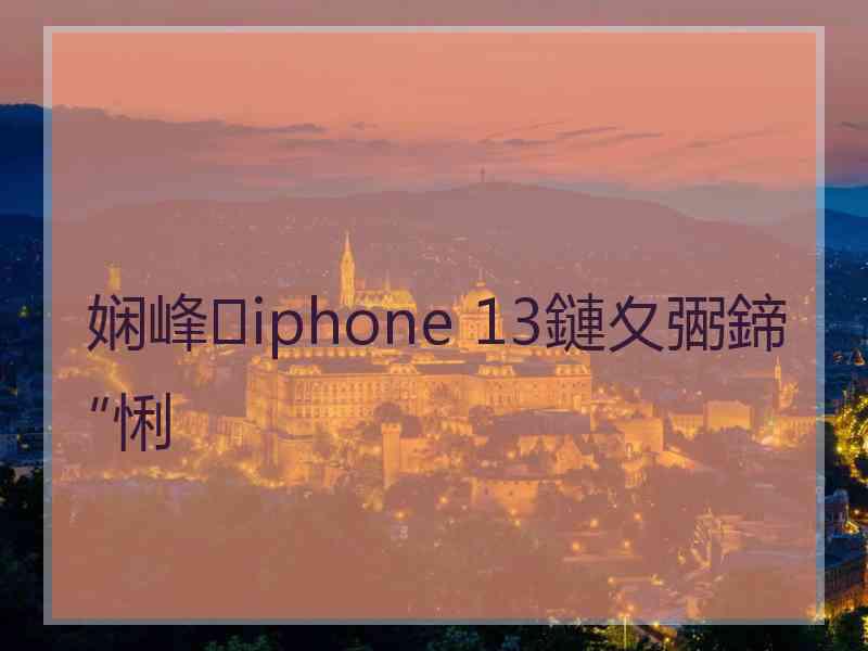 娴峰iphone 13鏈夊弻鍗″悧