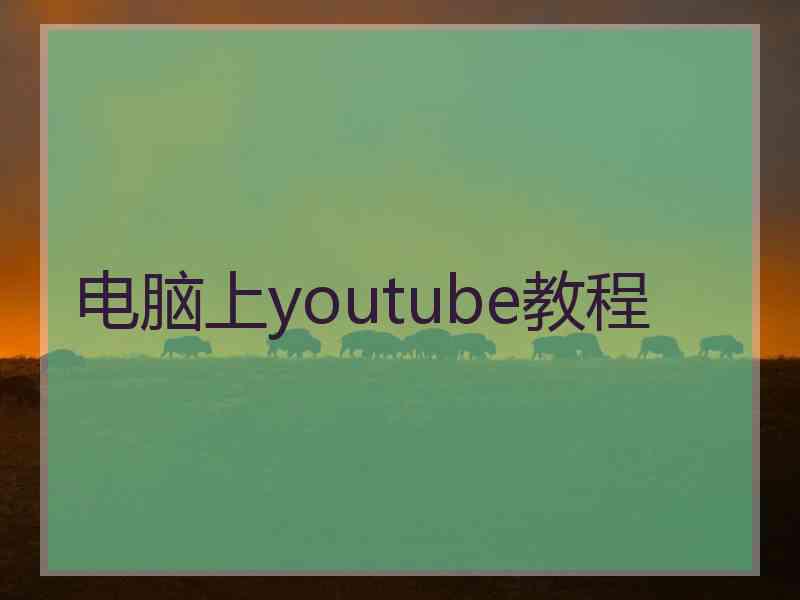 电脑上youtube教程