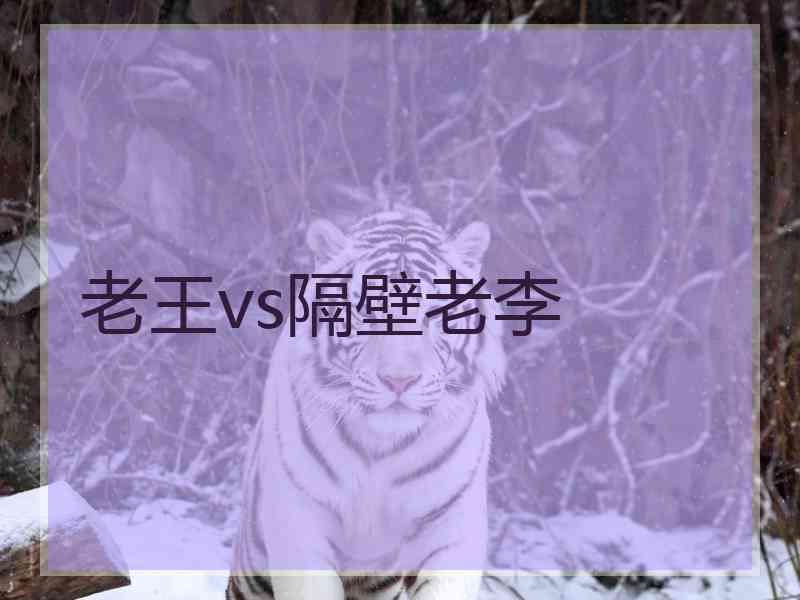 老王vs隔壁老李