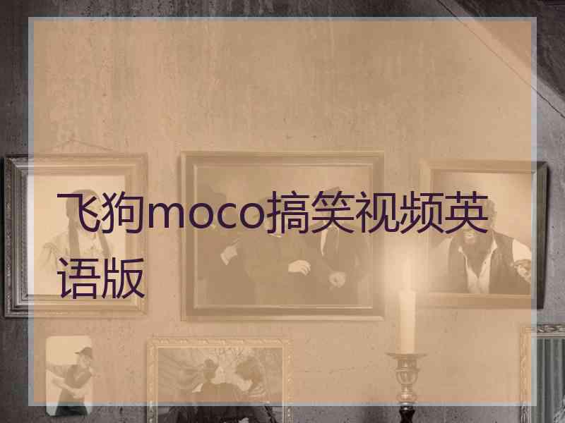 飞狗moco搞笑视频英语版