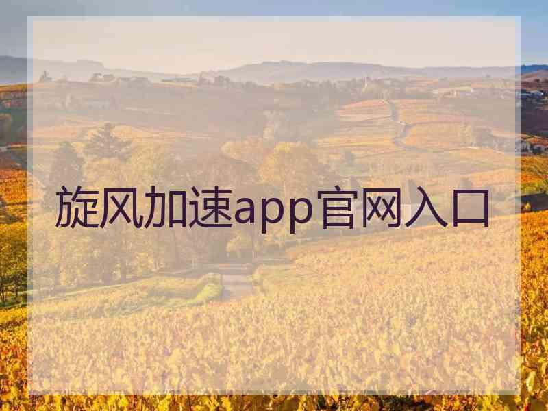 旋风加速app官网入口