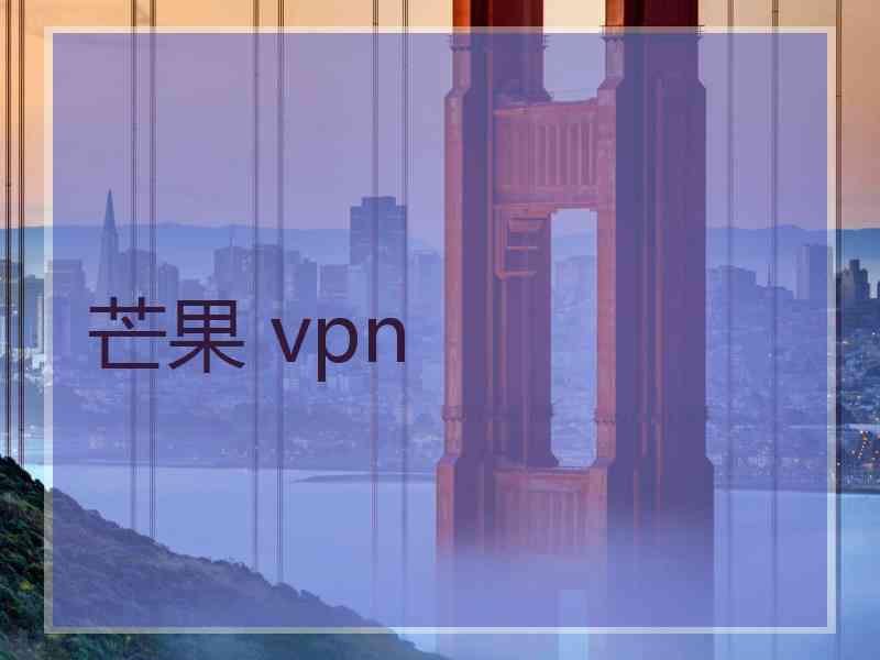 芒果 vpn