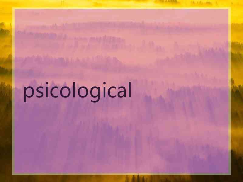 psicological