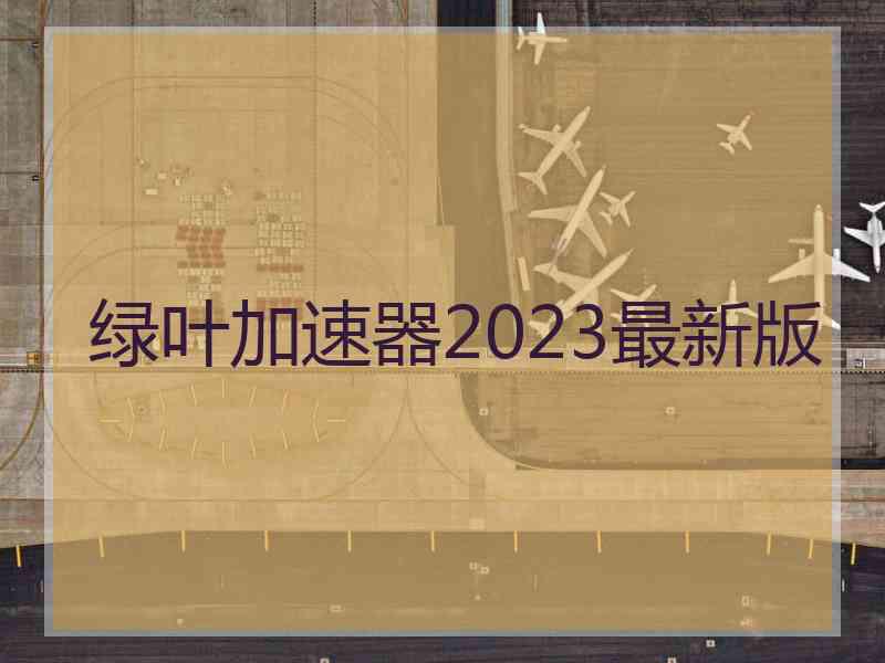 绿叶加速器2023最新版