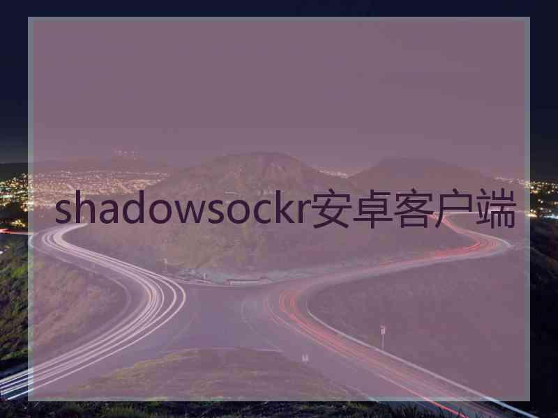 shadowsockr安卓客户端