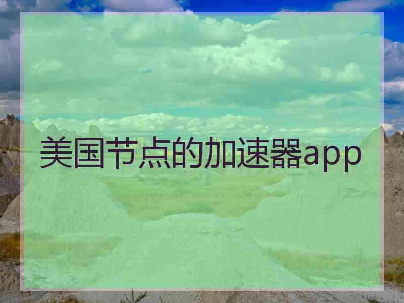 美国节点的加速器app