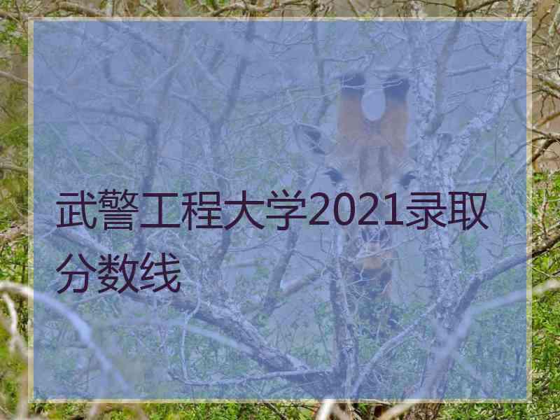 武警工程大学2021录取分数线